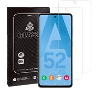 KALANKA-Lot de 2 films de protection d'écran en verre trempé compatibles avec Samsung Galaxy A52/A52s 5G/A53 5G, haute définition, dureté 9H, couverture totale, installation facile, anti-traces