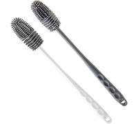 Kalanka-Lot De 2 Goupillons En Silicone, 28 Cm Long Manche Goupillon Gourde, Brosse Goupillon De Nettoyage En Silicone Pour Nettoyer Les Bouteilles, Les Tasses En Verre, Les Thermoses