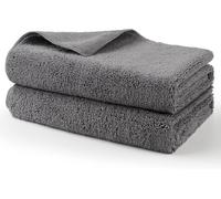 Kalanka-Lot De 2 Grandes Serviettes De Séchage Professionnelles En Microfibre Non Pelucheuses, Anti-Rayures, Très Absorbantes Pour Voitures, Suv, Camping-Cars, Camions Et Bateaux, 78,7 X 61 Cm, Gris