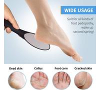Kalanka-Lot De 2 Limes Pour Pieds, Fichiers De Pied, Râpe À Pied Professionnelle - Callus Remover Pour Pédicure Acier Inoxydable Premium Laveur De Pieds Double Face Pour Enlever La Peau Morte