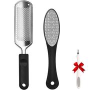 Kalanka-Lot De 2 Limes Pour Pieds, Fichiers De Pied, Râpe À Pied Professionnelle - Callus Remover Pour Pédicure Acier Inoxydable Premium Laveur De Pieds Double Face Pour Enlever La Peau Morte