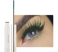 Kalanka-Lot De 2 Mascara Imperméables - Noir - Ultra Fin Et Imperméable - Crème Longue Durée Avec Fibre De Soie - Extensible, Sans Bavures Et Sans Grumeaux (Vert)