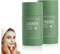 Kalanka-Lot De 2 Masques Visage Au Thé Vert,Masque Point Noir Visage,Respire Masque Stick,Stick Nettoyant Purifiant Anti-Points Noirs,Contrôle Du Sébum & Hydratation