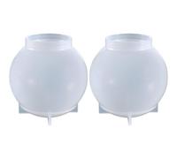 Kalanka-Lot De 2 Moules En Silicone En Forme De Boule De Cristal De 8 Cm Pour Résine Époxy, Moule Rond En Résine Époxy Pour Bricolage, Art, Bougies, Fabrication De Savon - Moule À Couler En Forme De
