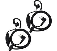 KALANKA-Lot de 2 oreillettes compatibles avec Motorola, 2 broches, PTT avec micro, XT420 DP1400 CP040 GP300 Hytera Talkie Walkie Casque pour sécurité Bodyguard