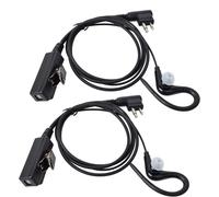 KALANKA-Lot de 2 oreillettes en forme de G, microphone intégré et PTT, écouteurs à suspendre compatibles avec talkie-walkie CP040 DP1400 GP300 CP88