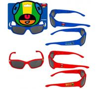 KALANKA-Lot de 2 paires de lunettes de soleil en bleu et rouge de la marque Brawl Models - Pour enfants de 3 à 12 ans, Lunettes de soleil Brawl