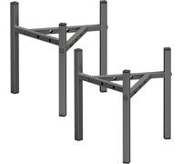 KALANKA-Lot de 2 supports de plantes réglables en métal pour intérieur et extérieur, support de plantes en fer pour pots de 20 à 30,5 cm, supports de décoration d'angle pour terrasse, jardin, salon