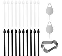 Kalanka-Lot De 20 Pointes De Rechange Pour Stylet S - Avec Outil De Pince À Épiler - Aiguille Pour Carte Sim - Pointes De Rechange Standard Pour S6/S7/S8/S9/S24u/S23u/Note10/Note20 S - 10 Noirs Et 10