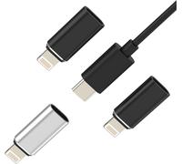 KALANKA-Lot de 3 adaptateurs USB C femelle vers connecteur Lightning pour iPhone 14 13 12 11 Pro Max pour Apple MFi Certified Type C Câble de charge pour iPad Air Data Charger Cable Accessoires Light