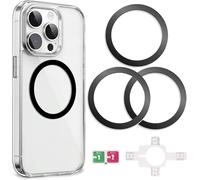 Kalanka-Lot De 3 Anneaux En Métal Pour Téléphones Portables, Compatibles Avec Chargeur Sans Fil Magsafe Pour Iphone/Samsung/Android Anneaux En Métal