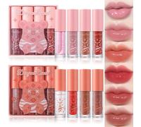 Kalanka-Lot De 3 Crayons À Lèvres Peel Off, Yibaby Crayon À Lèvres Tattoo, Peel Off Lip Stain, Long Lasting Lip Stain Peel Off, Infusé D`Acide Hyaluronique Et De Vitamine E (C, 8 Pcs)