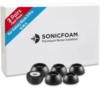 KALANKA-Lot de 3 paires d'embouts en mousse à mémoire de forme - Isolation acoustique de qualité supérieure - Embouts de rechange en mousse pour Buds 3 Pro (Buds 3 Pro, S/M/L, Noir, Testeur)