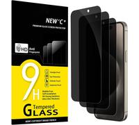 Kalanka-Lot De 3, Verre Trempé Anti-Espion Pour Iphone 15 Pro Max, Iphone 15 Plus (6,7 Pouces), Angle De Confidentialité 35 Degrés Équilibré Avec Protection Des Yeux, Dureté 9h, Résistante, Sans Bull