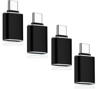KALANKA-Lot de 4 adaptateurs USB C vers USB, USB C mâle vers USB A femelle, convertisseur OTG de type C Thunderbolt 4 3 pour iPad Mini, Mac, Apple iPhone 16 15, Samsung S24 S25, Microsoft Surface, Sa