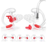 Kalanka-Lot De 4 Bouchons D'oreille À Triple Bride, Doux Et Confortables En Silicone Filtré Par Le Bruit ¿ Transparent, Taille M, Paire De 4