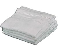 Kalanka-- Lot De 4 Essuie-Mains, Berlin, 100% Coton, 30 X 30 Cm - Blanc