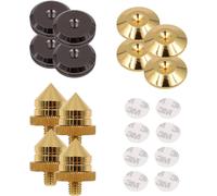 KALANKA-Lot de 4 Pointes de Haut-Parleur pour Haut-Parleur CD Audio Subwoofer Amplificateur Platine Vinyle Isolation Pieds Cône Isolateur Antichoc sans Trace avec adhésif Double Face
