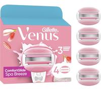 Kalanka-Lot De 4 Recharges De Rasoir Pour Femmes Comfortglide Spa Breeze, Authentiques, Barres Parfumées, Sans Besoin De Gel A Raser, Cartouches A 3 Lames Conçus Pour Corps Et Poils