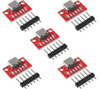 KALANKA-Lot de 5 Adaptateur USB C Cartes de Dérivation USB Type C 16P 2,54 mm PCB