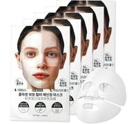 Kalanka-Lot De 5 Masques En Verre Pour Le Visage Au Collagène Bio - Masque Hydratant Au Collagène - Masque Facial Hydrogel - Masque De Collagène Réel - Hydratation En Profondeur Et Anti-Âge - Lifting