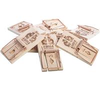 KALANKA-Lot de 5 pièges à Souris en Bois, piège à Percussion, Grande Force de Frappe ¿ Facile à Utiliser
