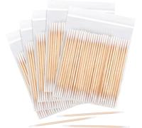 Kalanka-Lot De 500 Cotons-Tiges Avec Manche En Boismicro Applicateur, 10 Cm, En Bois Pour Sourcils, Maquillage, Tatouage, Ongles