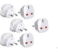 KALANKA-Lot de 6 adaptateurs de voyage pour prise européenne Q4U Noir