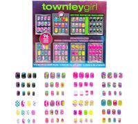 Kalanka-Lot De 96 Ongles À Presser Comprenant Un Ensemble De Faux Ongles Artificiels Phosphorescents Avec Kit De Pointes D'ongles À Couverture Complète Pré-Collée, Soirées Pyjama Et Relooking