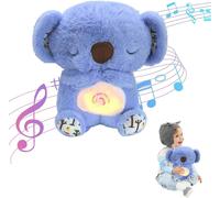 KALANKA-Loutre Qui Respirema Loutre Calin Bonne NuitPeluche Qui RespireDoudou Qui RespirePeluche Veilleuse Bébé Musicale Et Lumineuse, Jouet Respiratoire Koala Bear pour Nouveau-né