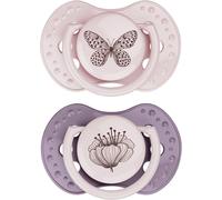 Kalanka-Lovi Tétine 0-3 Mois - Sucette Dynamique Pour Bébé - Rose & Violet - 2 Piéces - Facile À Accepter, Sans Bpa, Silicones De Haute Qualité Et Durables