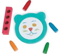 KALANKA-LUDI - Coffret Aquacolor - Jeu de coloriage de Bain - 4 Crayons effaçables + 1 Miroir Souple - Dès 10 Mois