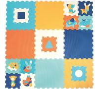KALANKA-LUDI - Dalles épaisses en Mousse - Tapis de Sol Géant pour bébé - Puzzle aux Motifs géométriques et Animaux - Dès 10 Mois