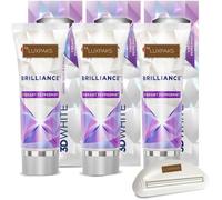 Kalanka-Luxpaks Tooth Paste Squeezer Compatible With 3d-White Brilliance Vibrant Peppermint Teeth Whitening Toothpaste, 3-Pack Of 4.6 Oz With ¿ Whitens In 3 Days, Remove 100% More Surface Stains