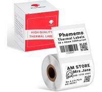 KALANKA-M220 Etiquettes, Square Self Adhesive Multi Compatibles Avec les Imprimante D'étiquettes M220 M250 M221 M120 M150 M108 M110 M421, 40x30mm, 230 étiquettes/rouleau