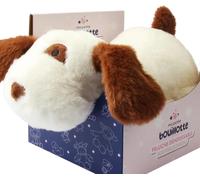 KALANKA-Ma Petite Bouillotte - Bouillotte Peluche - Chaleur Douce - Sachet de Billes d'Argile Micro-Ondable - Peluche D¿¿houssable 100% Polyester, Lavable (Chien)