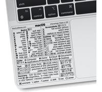 KALANKA-Mac OS (Big Sur/Catalina/Mojave etc) Raccourcis de clavier, autocollant en vinyle transparent, compatible avec n'importe quel MacBook Air Pro avec processeur M1 ou Intel