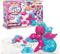 KALANKA-Magic Sand Sable Magique Set Licorne Atelier créatif Enfant Sable cinétique à Paillettes 200 g avec Moule en Forme de Licorne Sable à Modeler pailleté Loisir créatif 29725