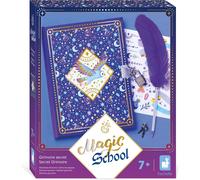 KALANKA--Magic School - Carnet Secret -Journal Intime pour Enfant - Kit de Loisirs Créatifs -Grimoire avec Stylo en forme de Plume -Univers de la Magie -Activité Manuelle pour Enfant 7 Ans et + - J09