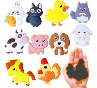 KALANKA-Magnet frigo Enfant,Petits Aimant EnfanTeducatif,Jeu Magnetique Enfant Jouets,Magnets Aimantés Enfants sont Faits de Matériaux en PVC, Effet 3D, Grande Taille, Aimant Recouvert à L'arrière