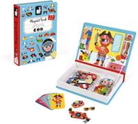 KALANKA-- Magneti'Book Garçon - Jeu Educatif Magnétique 36 Pièces - Apprentissage Motricité Fine et Imagination - Dès 3 Ans, J02719, Bleu