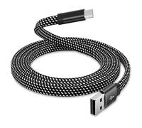KALANKA-Magnetic USB-C Cable USB-A to USB-C 1m, Flat Fast Charging Cable, Compatible with Samsung and USB-C Devices for Pad, Black