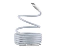 KALANKA-- Magnetic USB C to USB C Cable, 60W Fast Charging, Nylon Magnetic Sheath and Anti Tangle, Length 1.5 M, Compatible with Apple iPhone 15/15 Pro / 15 Pro Max / 16/16 Pro / 16 Pro Max - Blue