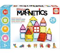 KALANKA-Magnetics Jeu éducatif de Construction 3D magnétique avec 26 pièces pour Enfants, construit des Figures géométriques en développant la créativité et l'imagination. À partir de 3 Ans (20022)