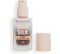Kalanka-Makeup Revolution, Skin Silk Serum Foundation, Light To Medium Coverage, Contains Hyaluronic Acid, F18, 23ml