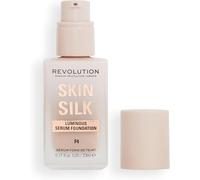 Kalanka-Makeup Revolution, Skin Silk Serum Foundation, Light To Medium Coverage, Contains Hyaluronic Acid, F4, 23ml