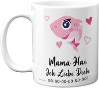 KALANKA-Mama Hai Tasse Geschenk ¿ Süßes Geburtstagsgeschenke für Mama, Weihnachten Geschenkidee ¿ 11oz Kaffeetasse Keramik, Mikrowellen Spülmaschinenfest, Geschenk von Sohn Tochter