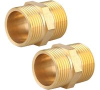 Kalanka-Mamelon Double G1"" (Ø 32,5mm) Laiton Mâle,2 Pièces Mamelon Double Hexagonal G1""M/M,Raccord De Jonction 2 X M Raccord Fileté,Double Mamelon Raccords En Laiton Convient Pour L'eau Potable