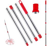 KALANKA-Manico di ricambio per mop compatibile Con Vileda Turbo Spin Mop, bastone per sostituzione mop EasyWring, bastone in Acciaio INOX, 4 sezioni da 12 pollici a 58 pollici di Lunghezza