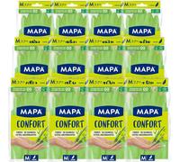 Kalanka-Mapa - Confort - 12 Gants De Ménage Textile Fibres De Bambou - Garde Les Mains Fraiches Et Sèches - 12 Pack De 1 Paire - Taille M